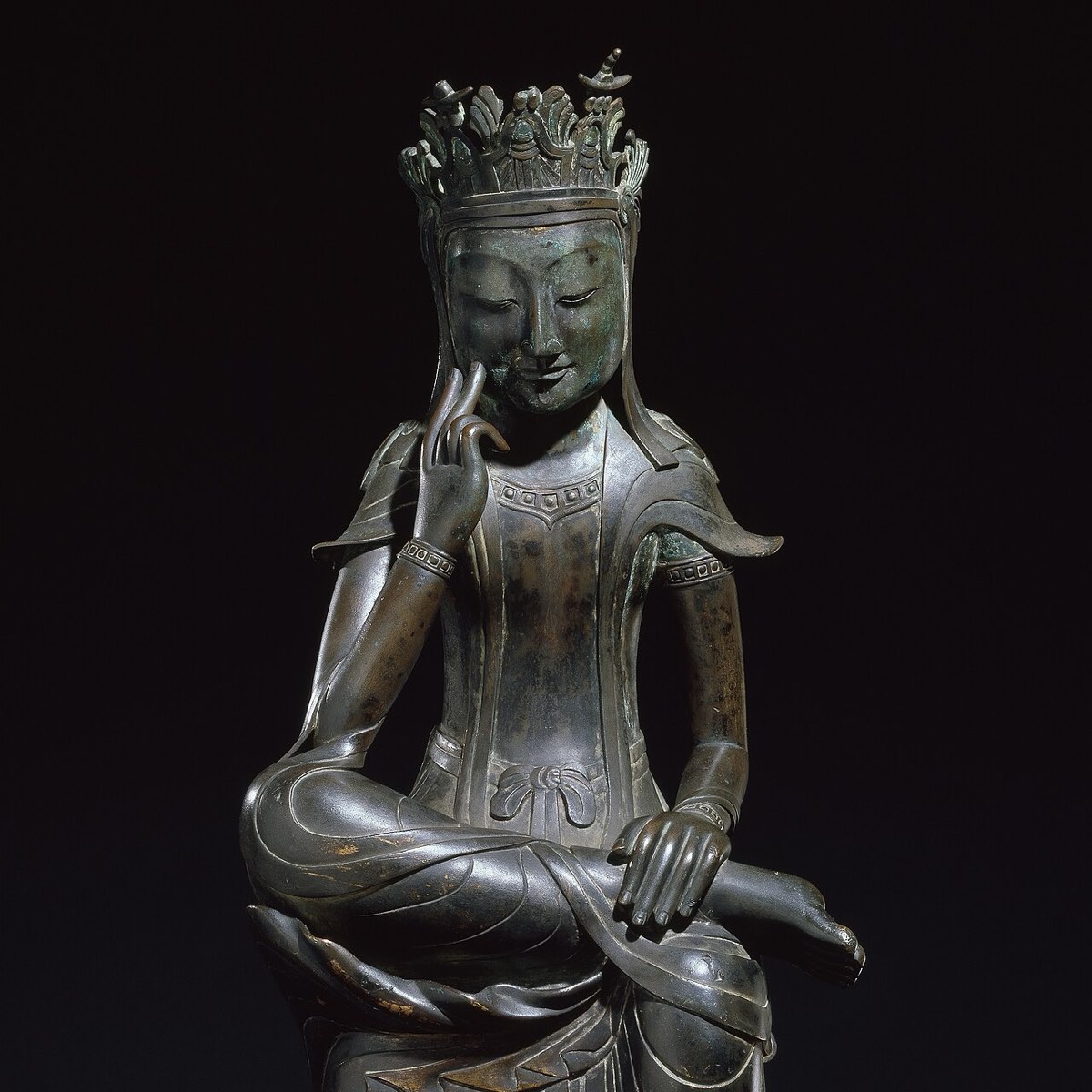 The gilt-bronze pensive bodhisattva formerly listed as National Treasure No. 78, held by the National Museum of Korea.
